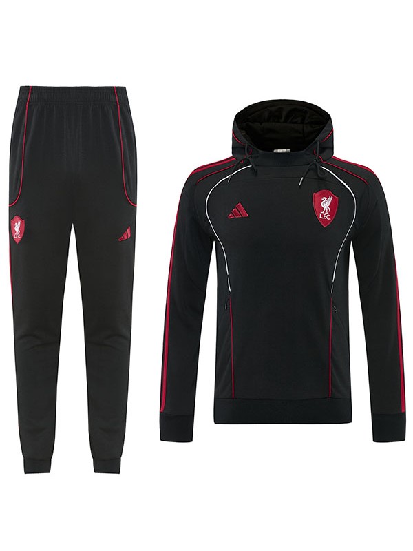 Liverpool hoodie mens all black training tracksuit 2026-2027