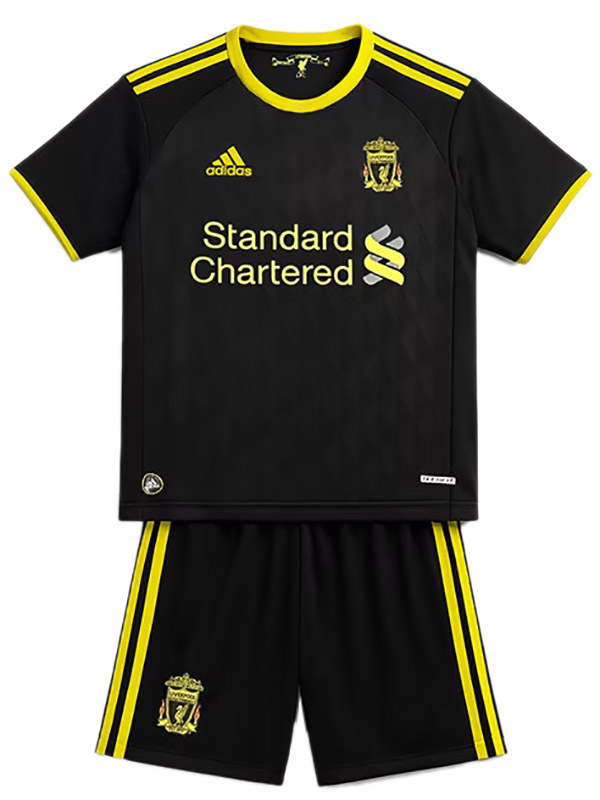 Liverpool third kids kit children retro jersey 2010-2011