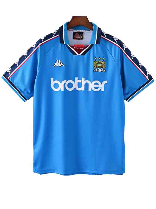 Manchester city home jersey mens retro shirt 1997-1998