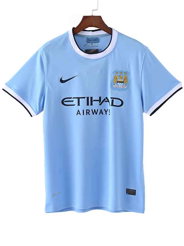 Manchester city home jersey mens retro shirt 2013-2014