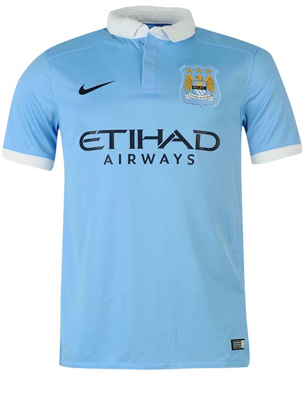 Manchester city home jersey mens retro shirt 2015-2016