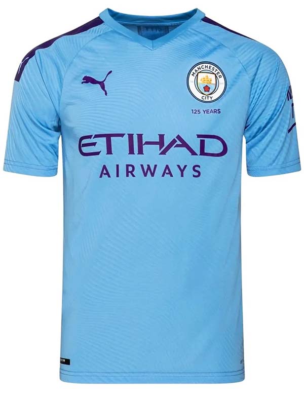 Manchester city home jersey mens retro shirt 2019-2020