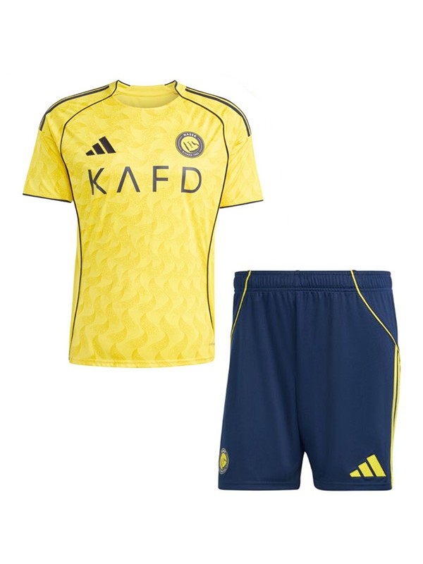 Al-nassr home kids kit childrens jersey 2025-2026