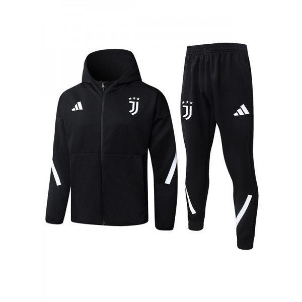 Juventus hoodie jacket mens black training tracksuit 2025-2026