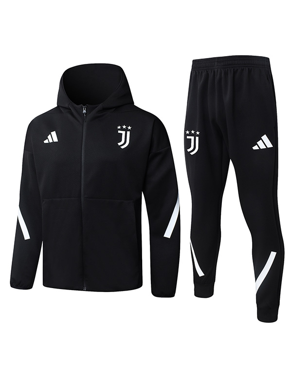 Juventus hoodie jacket mens black training tracksuit 2025-2026