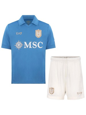 SSC Napoli home 100th kids kit childrens jersey  2026-2027